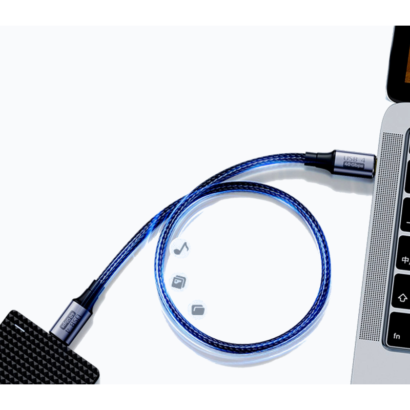 Kabel USB-C do USB-C 4 szybkie ładowanie PD 100W przewód 40 Gbps | 1m