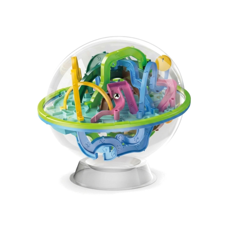 Kula logiczna 3D Maze Ball z labiryntem Kosmiczna Przygoda niebieska