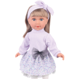 Lalka 40 cm lawendowa sukienka Miriam