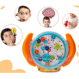 Gra logiczna labirynt 3D pomarańczowy