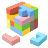 Układanka tetris różowa