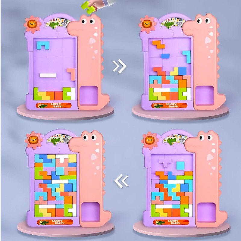 Układanka tetris różowa
