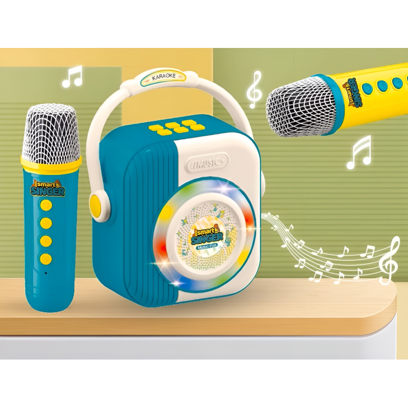 Zestaw do karaoke dla dzieci dwa mikrofony