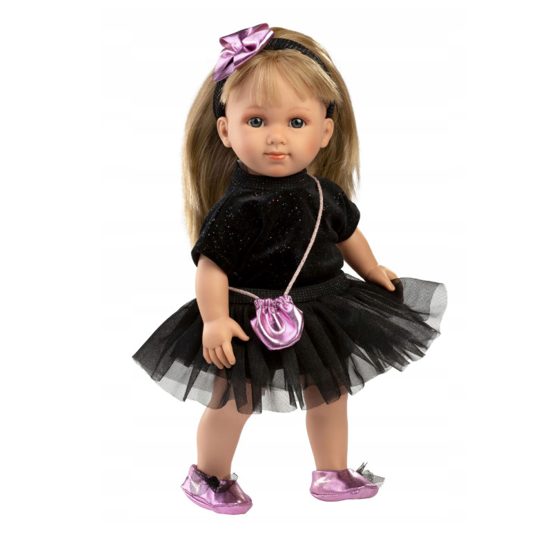 Lalka 40 cm czarna sukienka Marjorie