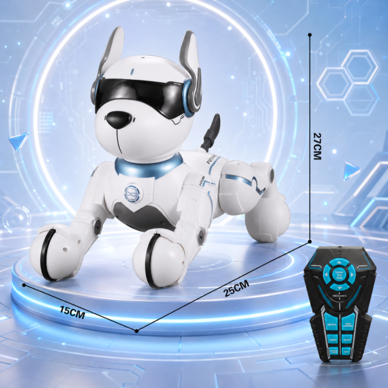 Piesek robot zdalnie sterowany programowalny z pilotem