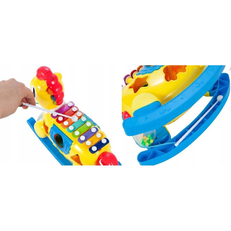 Cymbałki sorter konik na biegunach dla dzieci