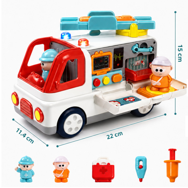Sensoryczny ambulans sorter rozkładany dla dzieci