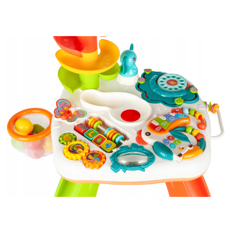 Stolik edukacyjny z wieżą zjeżdżalnią wys. 75 cm