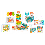 Stolik edukacyjny z wieżą zjeżdżalnią wys. 75 cm