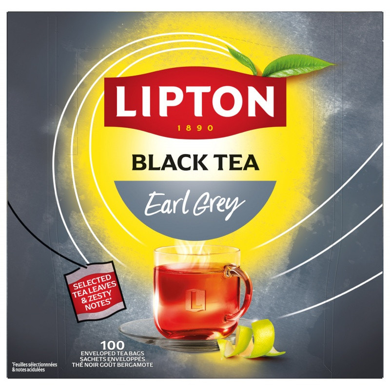 Herbata LIPTON Feel Good Selection, Energise, Earl Grey, 100 kopert, 200g