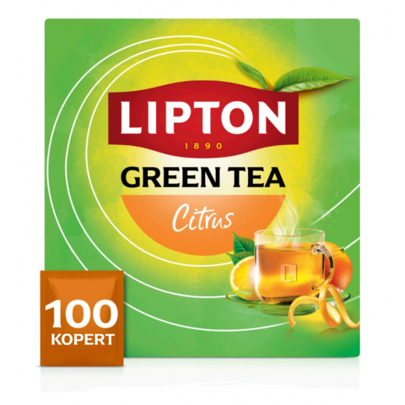 Herbata LIPTON Feel Good Selection, Balance, zielona, cytrusowa, 100 kopert