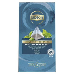 Herbata LIPTON Exclusive Selection, piramidki, English Breakfast, 25 kopert