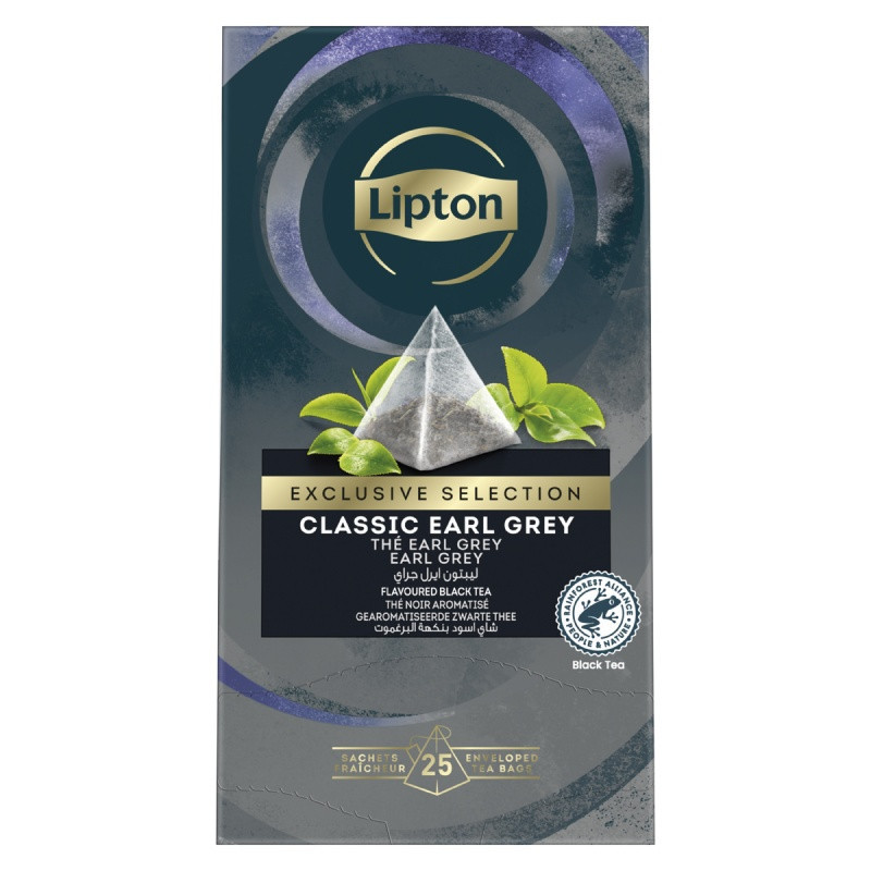 Herbata LIPTON Exclusive Selection, piramidki, Earl Grey, 25 kopert
