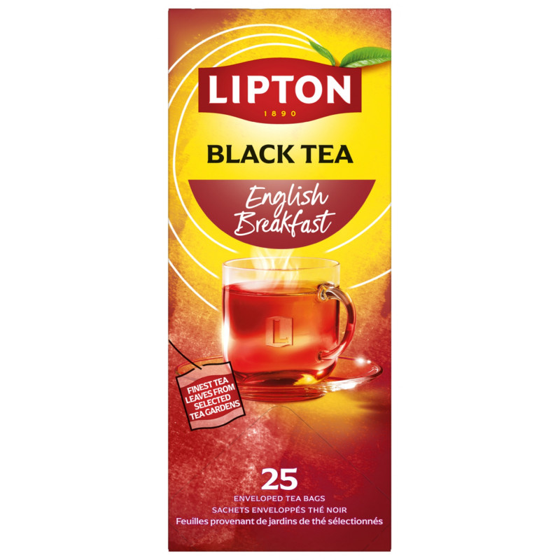 Herbata LIPTON Feel Good Selection, Energise, English Breakfast, 25 kopert