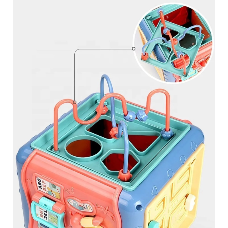 Edukacyjna kostka 8w1 sorter dla dzieci 18 m+