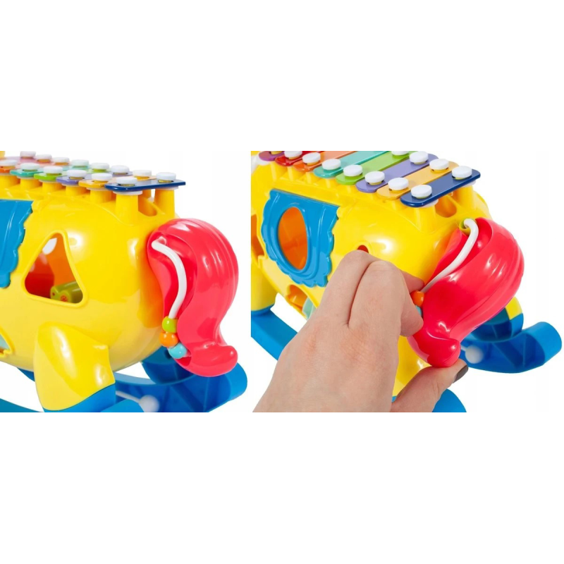 Cymbałki sorter konik na biegunach dla dzieci