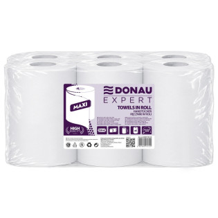 Ręcznik w roli makulaturowy DONAU EXPERT Maxi, 2-warstwowy, 120m, 6szt., biały
