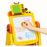 Tablica edukacyjna 2w1 żółta Żyrafa
