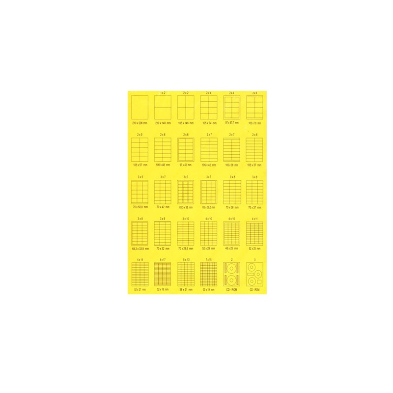 ETYKIETA SAMOPRZYLEPNA 40x12mm 100 ARKUSZY 12000 etykiet Drescher